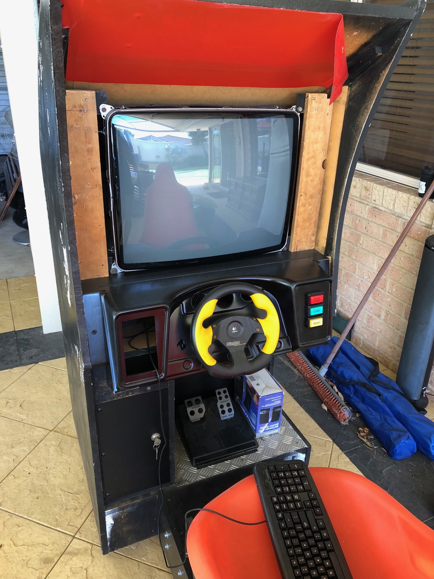 Ready to go again: Driving Cabinet Project. MAME - For Sale - Arcade ...